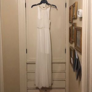 Ankle length shear dress